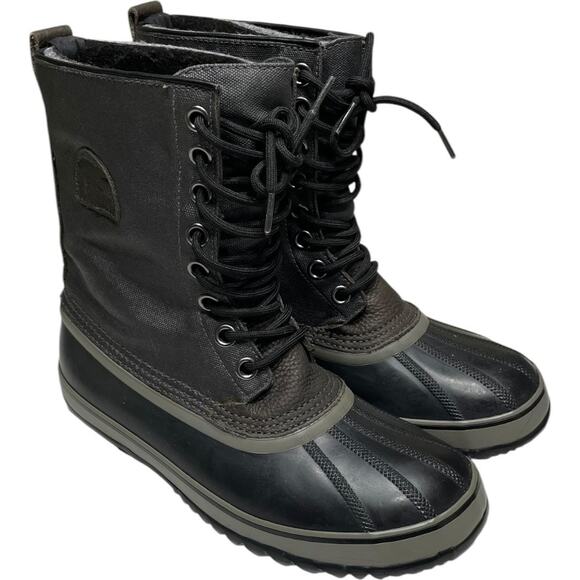 SOREL Black Gray Waterproof Winter Boots Men's NM1560-048Size: US